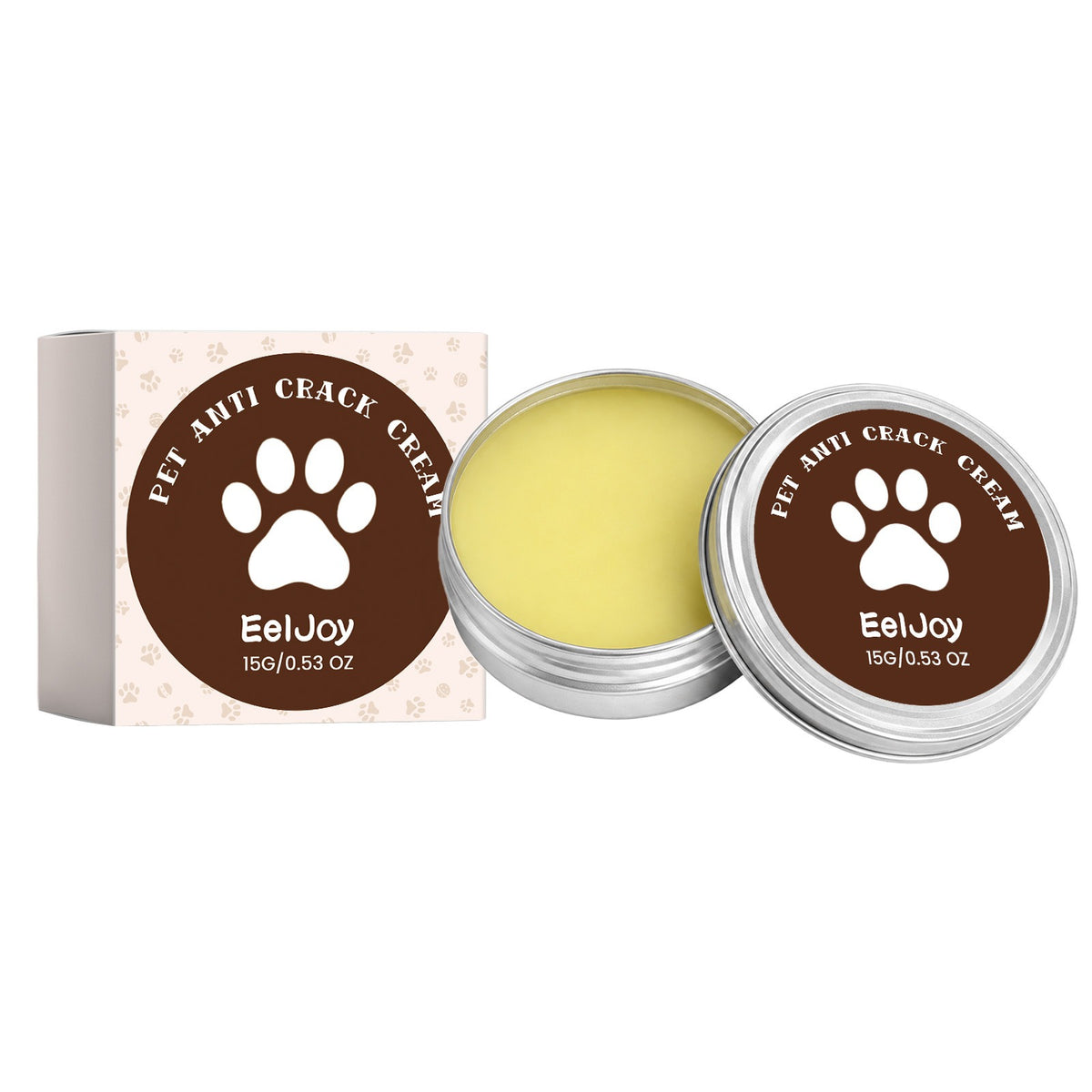 Paw + Nose Balm — the actual product: 15g Eeljoy tin with box